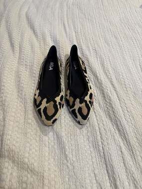 MIA Leopard Knitted Pointed Toe Flats (4)